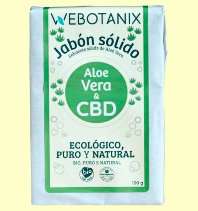 Jabón CBD Sólido Aloe Vera Bio WeBotanix